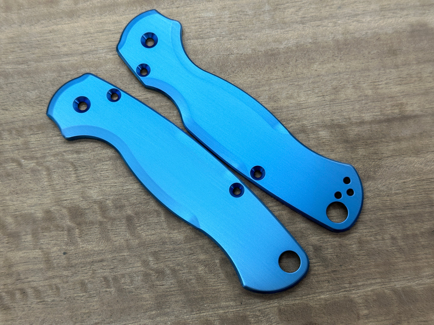 BLUE anodized Titanium scales for Spyderco Paramilitary 2 PM2