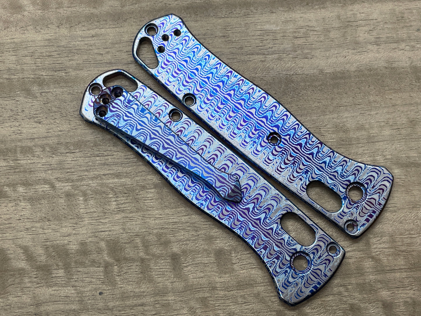 RIPPLE Flamed Spidy Titanium CLIP for most Benchmade models