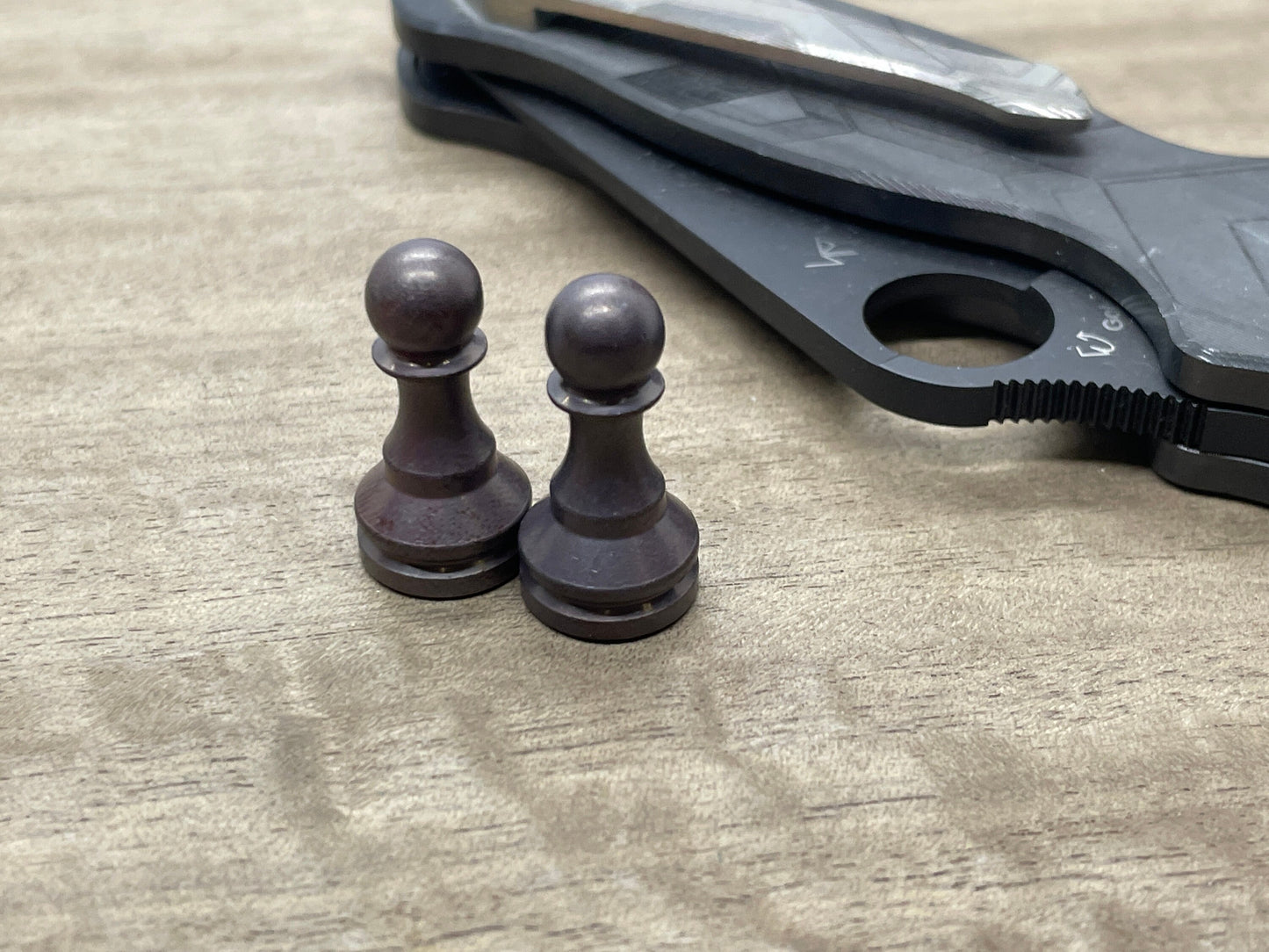 Dark Copper Haptic-PAWN Haptic Slider Chess Pawn fidget Fridge magnet