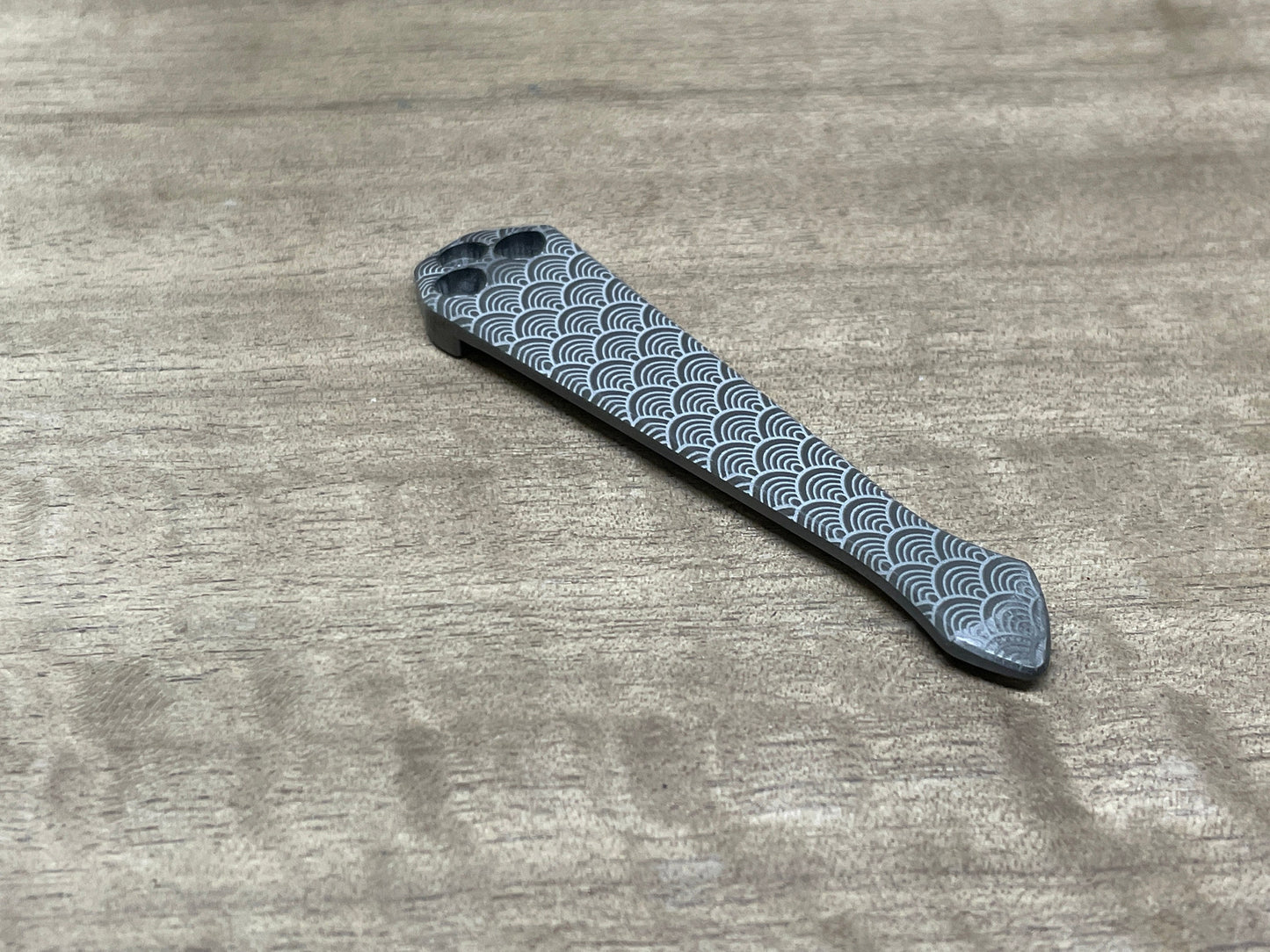 Black Zirconium SEIGAIHA Spidy CLIP for most Spyderco models