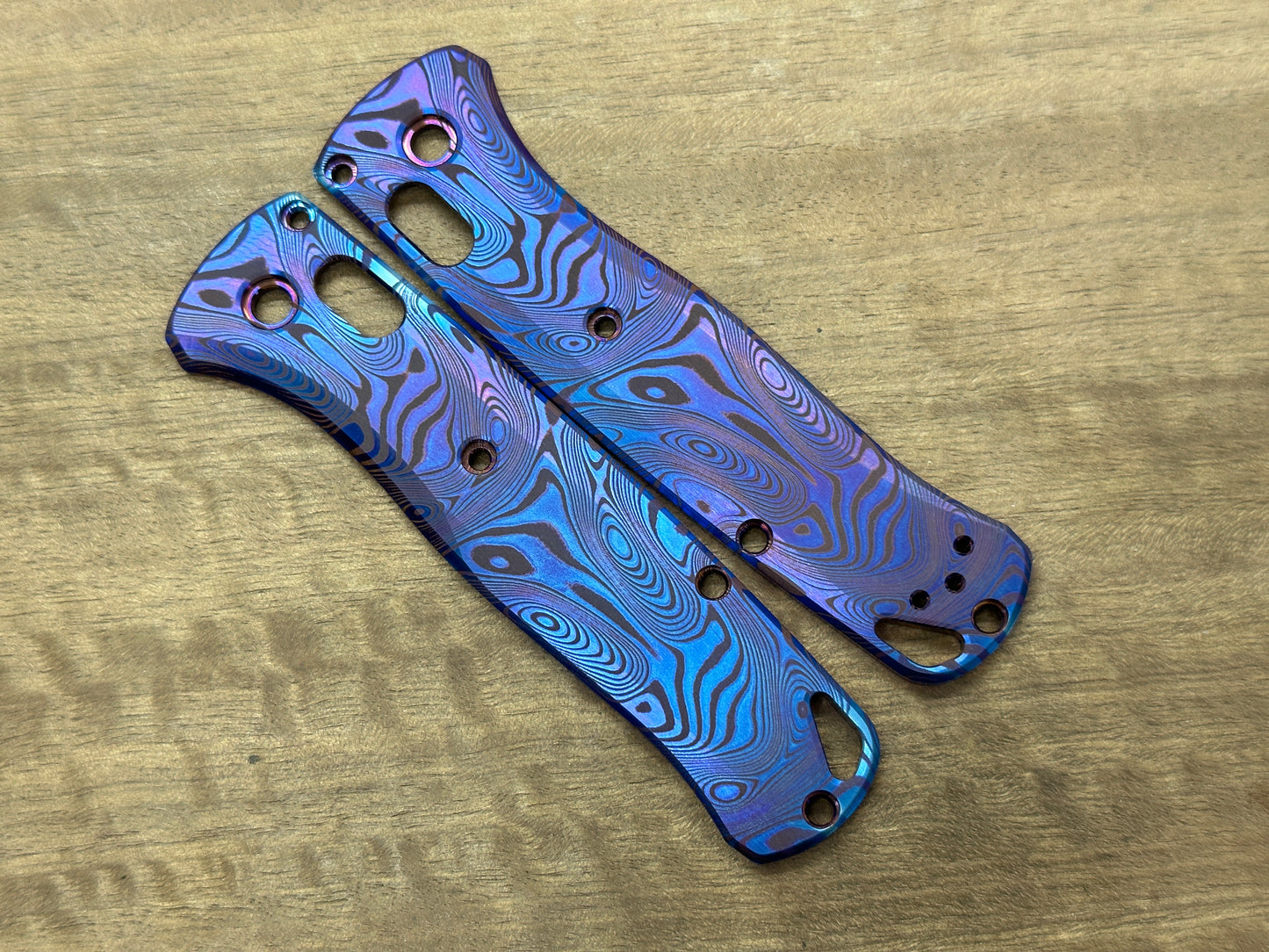 Dama FISH Flamed Titanium Scales for Benchmade Bugout 535