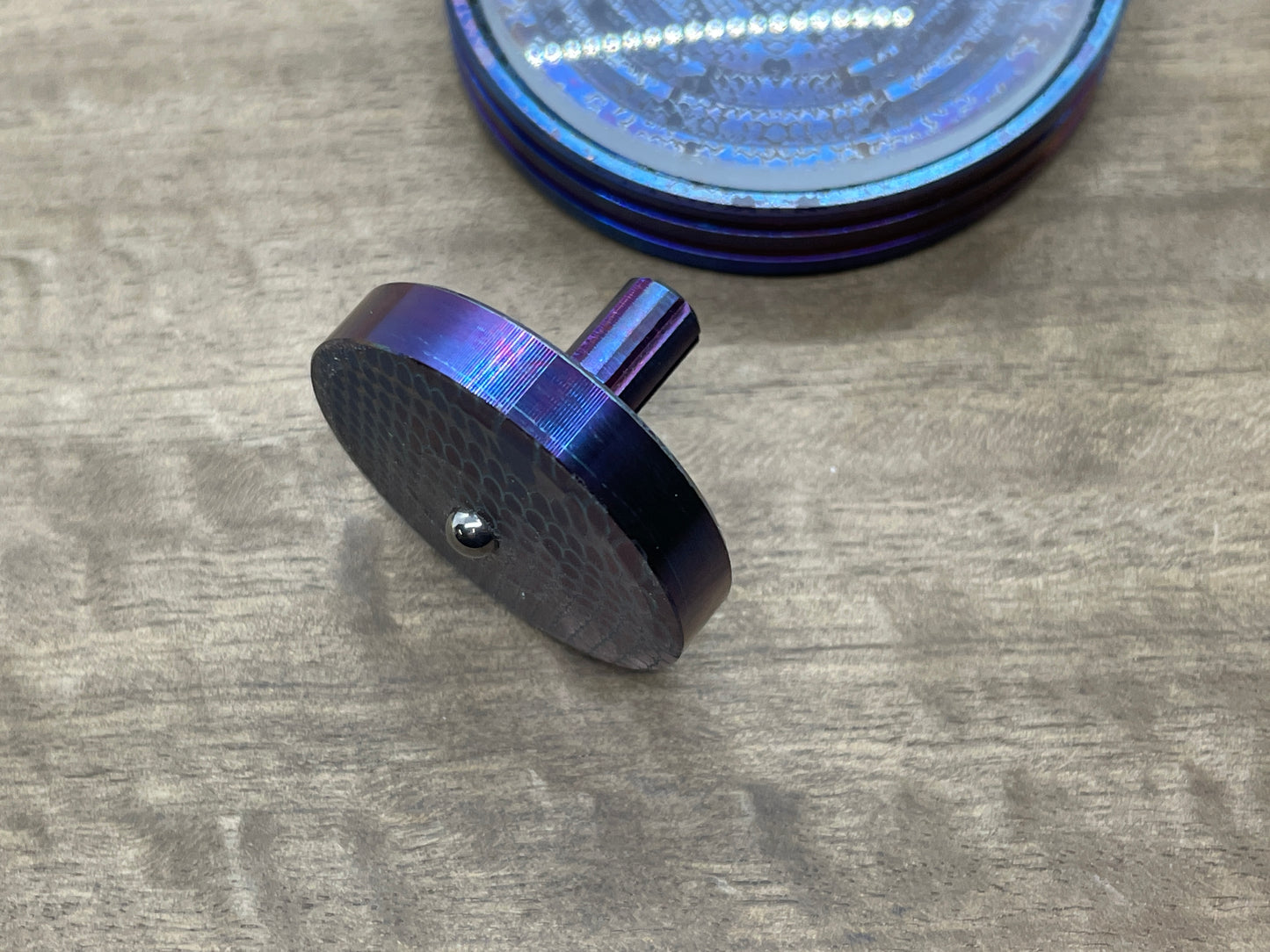 DRAGONSKIN Flamed Greek Ascoloy Spinning Top PERFORMER