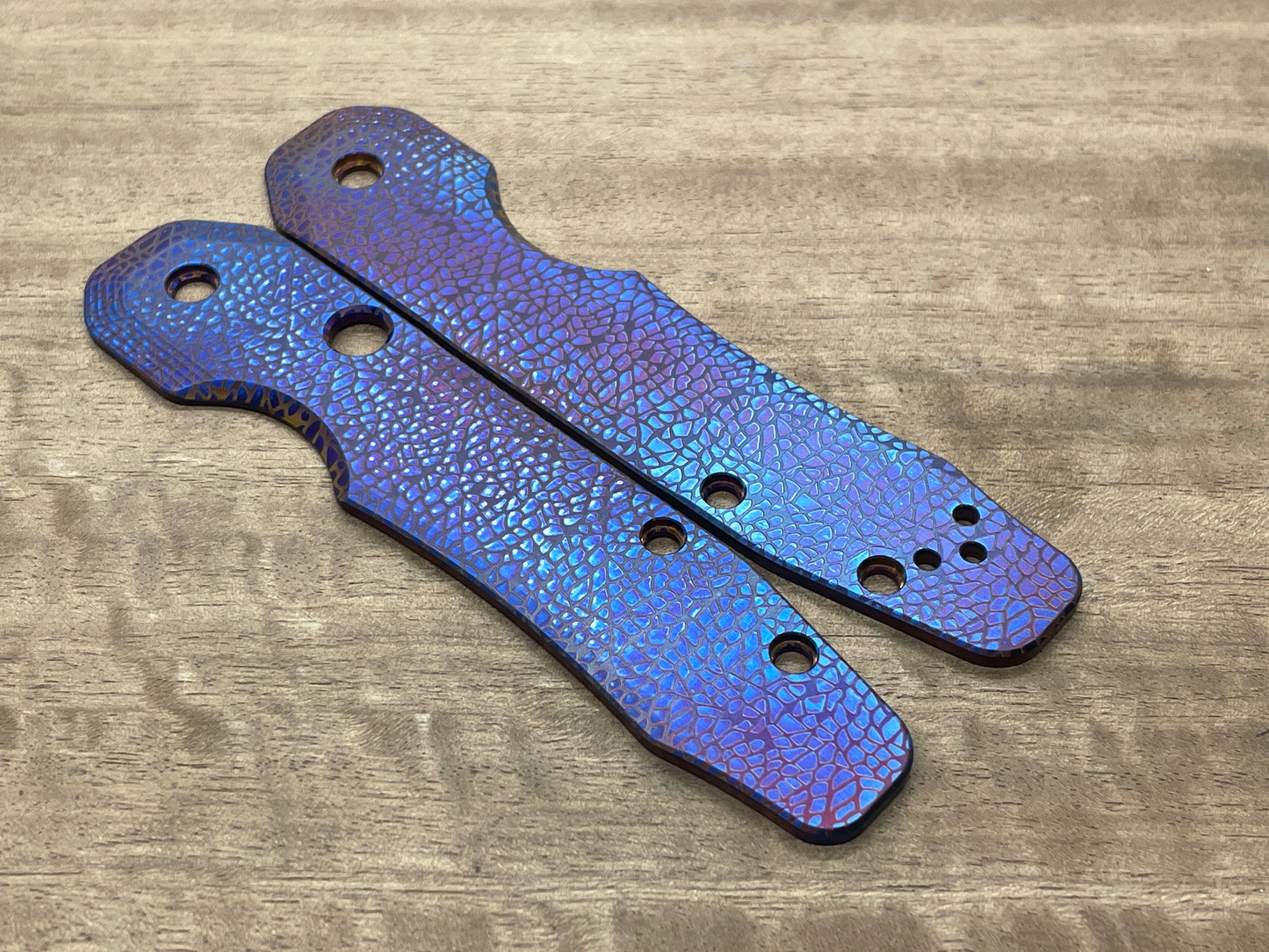 NEBULA Flamed Titanium Scales for Spyderco SMOCK