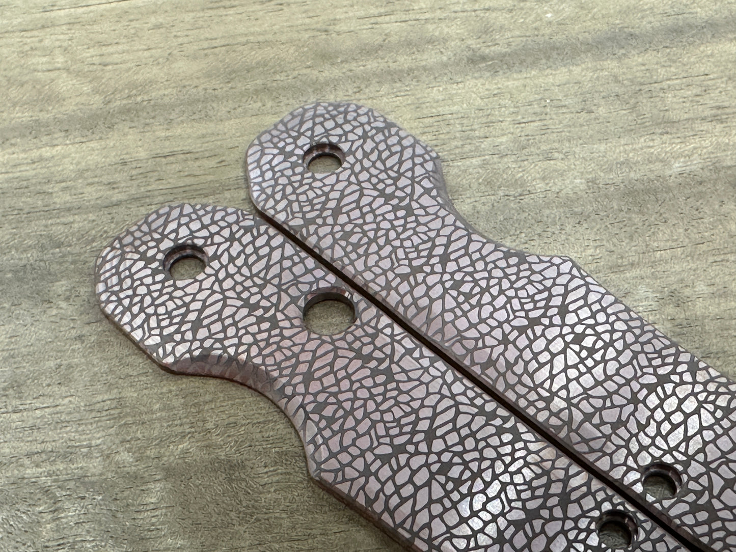 Dark NEBULA Copper Scales for Spyderco SMOCK