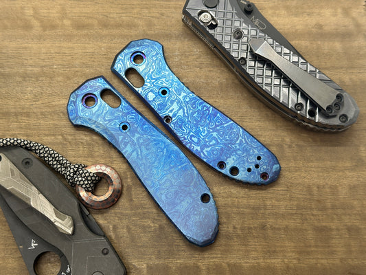 Flamed ALIEN engraved Titanium Scales for Benchmade GRIPTILIAN 551 & 550