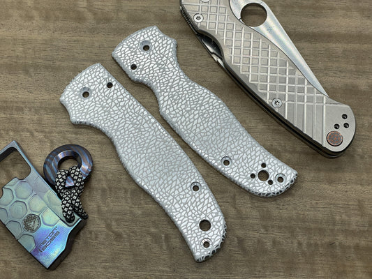 NEBULA pattern Aerospace Aluminum scales for SHAMAN Spyderco