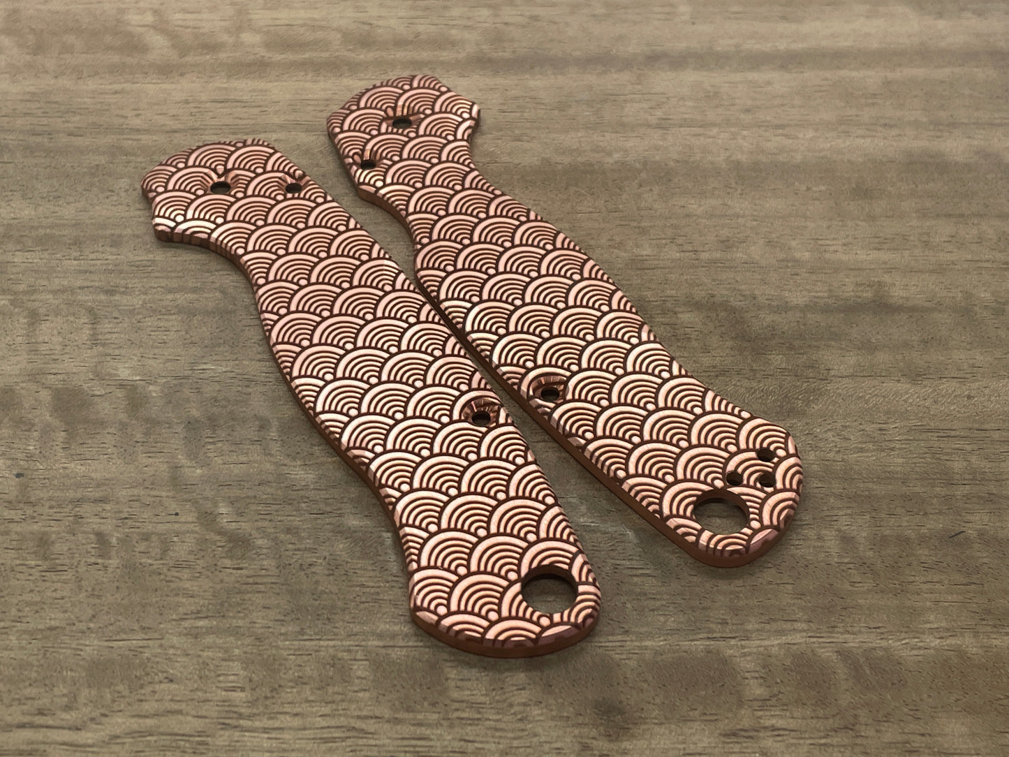 SEIGAIHA Copper scales for Spyderco Paramilitary 2 PM2