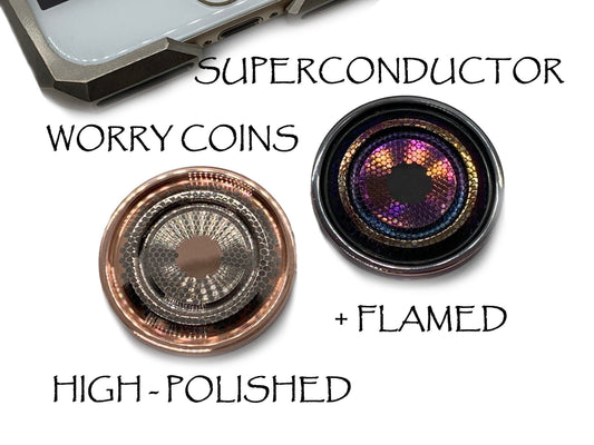Rare Grooved Polished SUPERCONDUCTOR Worry Coin