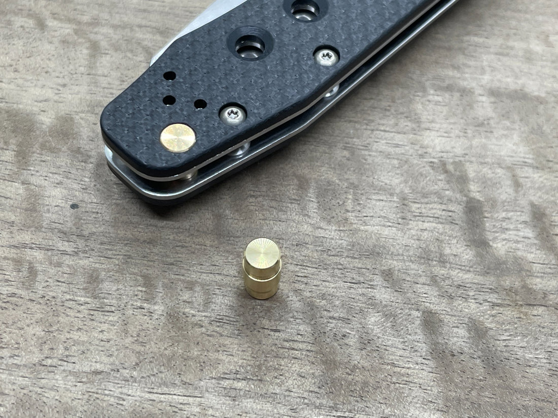 Brass Lanyard Hole Plug<br>Spyderco Smock