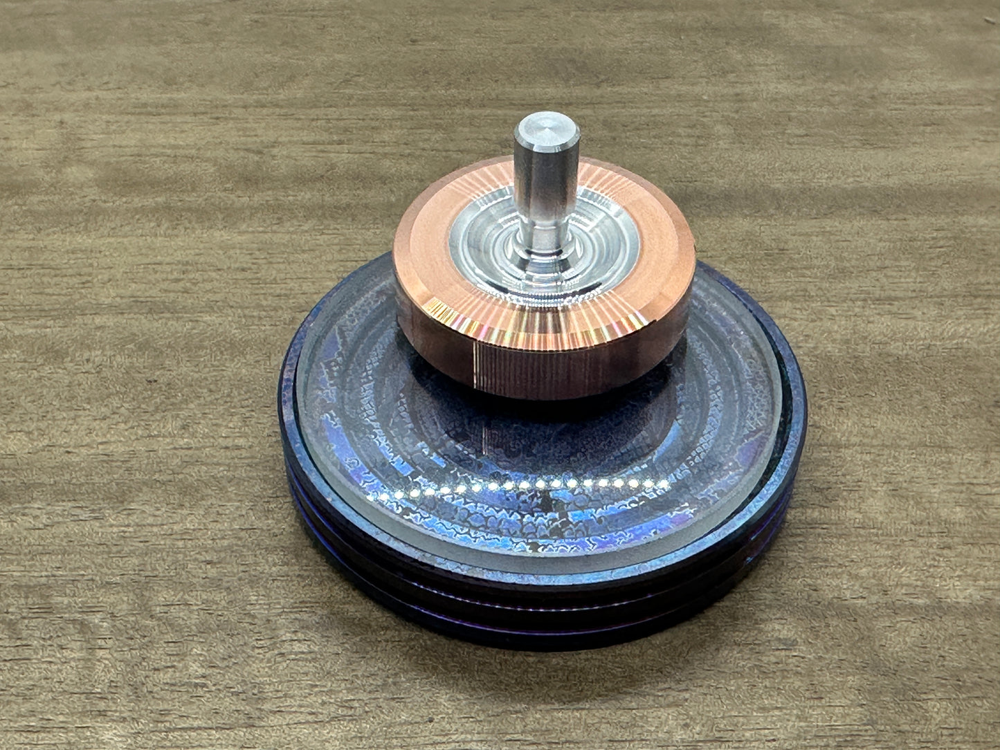 42gr HEAVY 1.23" Copper Grooved PERFORMER Spinning Top Aluminum stem