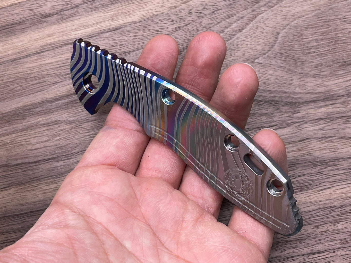 Flamed Beskar Mandalorian Deep Brushed Titanium scale for XM-18 3.5 HINDERER