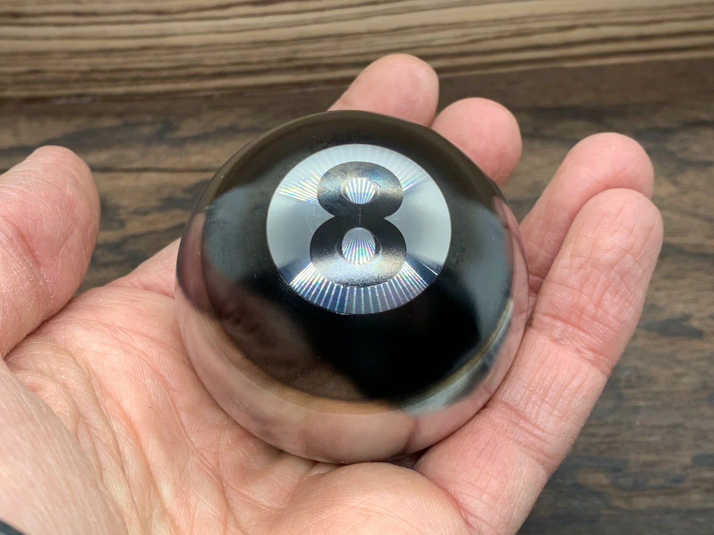 2.15" The 8 Solid Polished Stainless Steel Giga SPHERE + TurboGlow stand