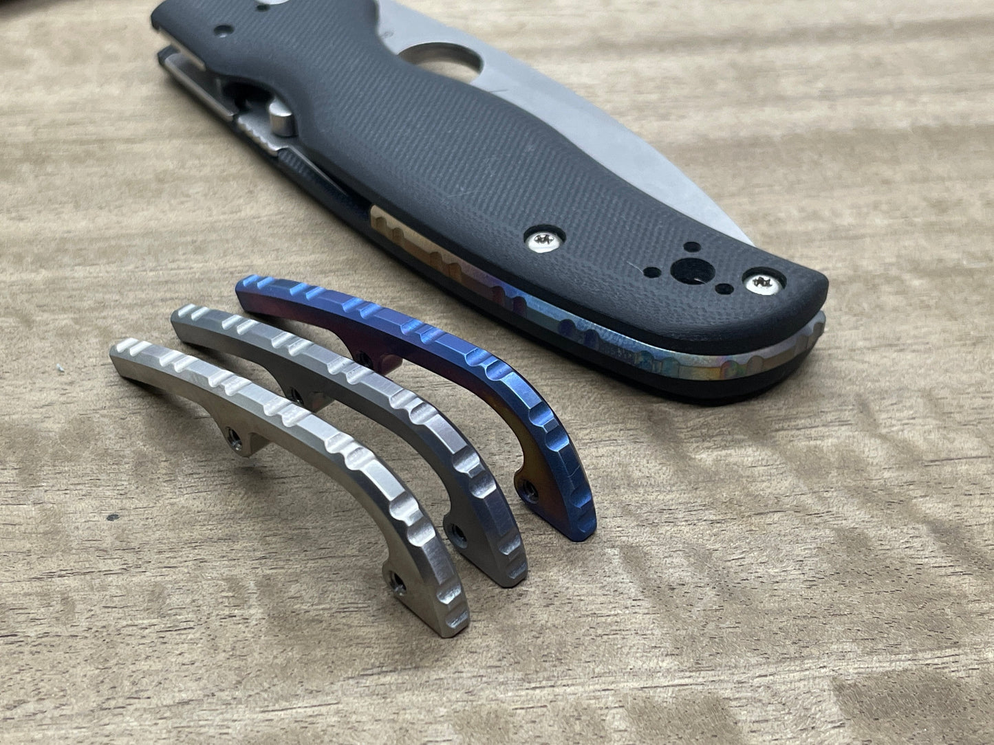 Titanium Gear BACKSPACER for Spyderco SHAMAN MetonBoss