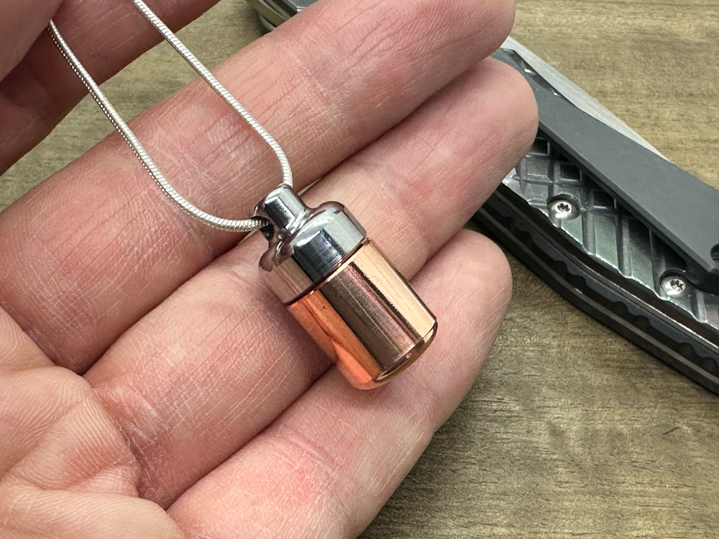 Mini VAULT Keychain Copper Titanium Meton-Vault