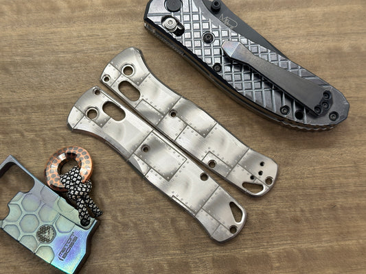RIVETED AIRPLANE Titanium Scales for Benchmade Bugout 535