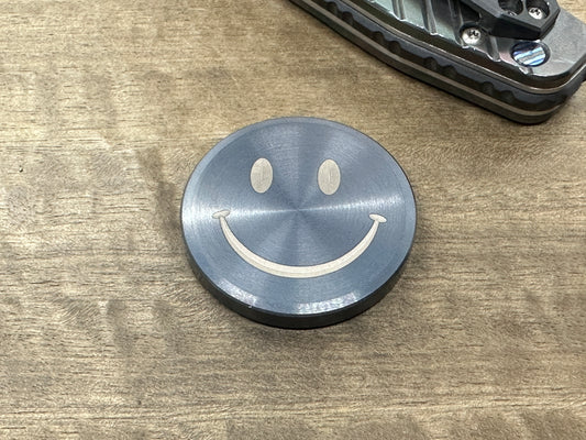 4 sizes Smiley - Sad (Yes-No decision maker) Black Tungsten Worry Coin