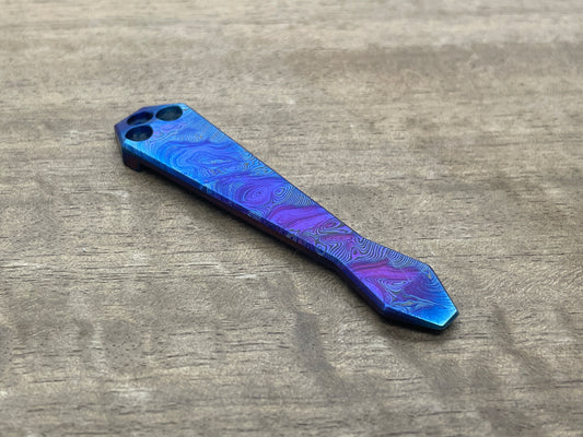 Dama TWIST Flamed Dmd Titanium CLIP for most Spyderco models