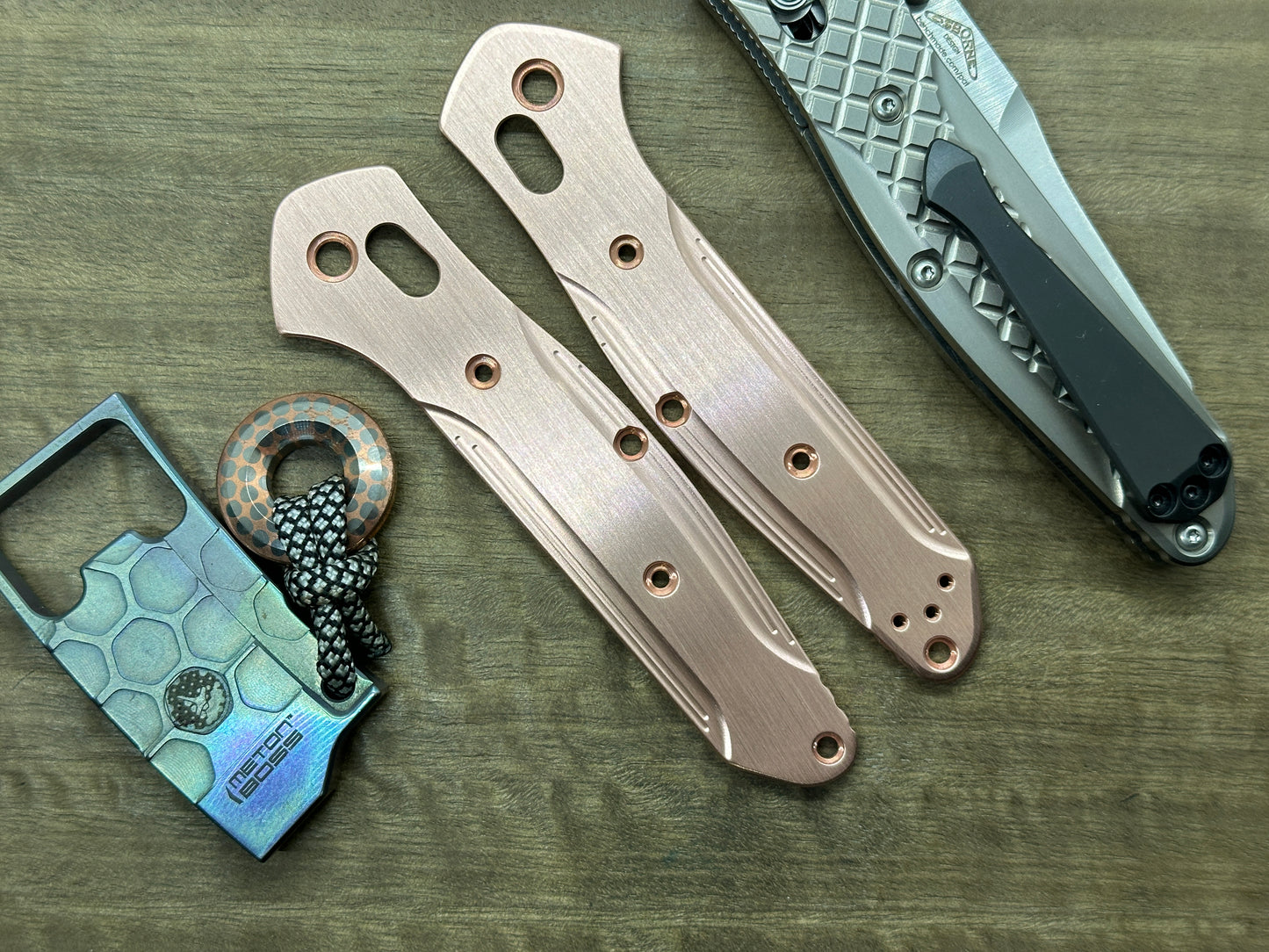 BRUSHED Copper Scales for Benchmade 940 Osborne