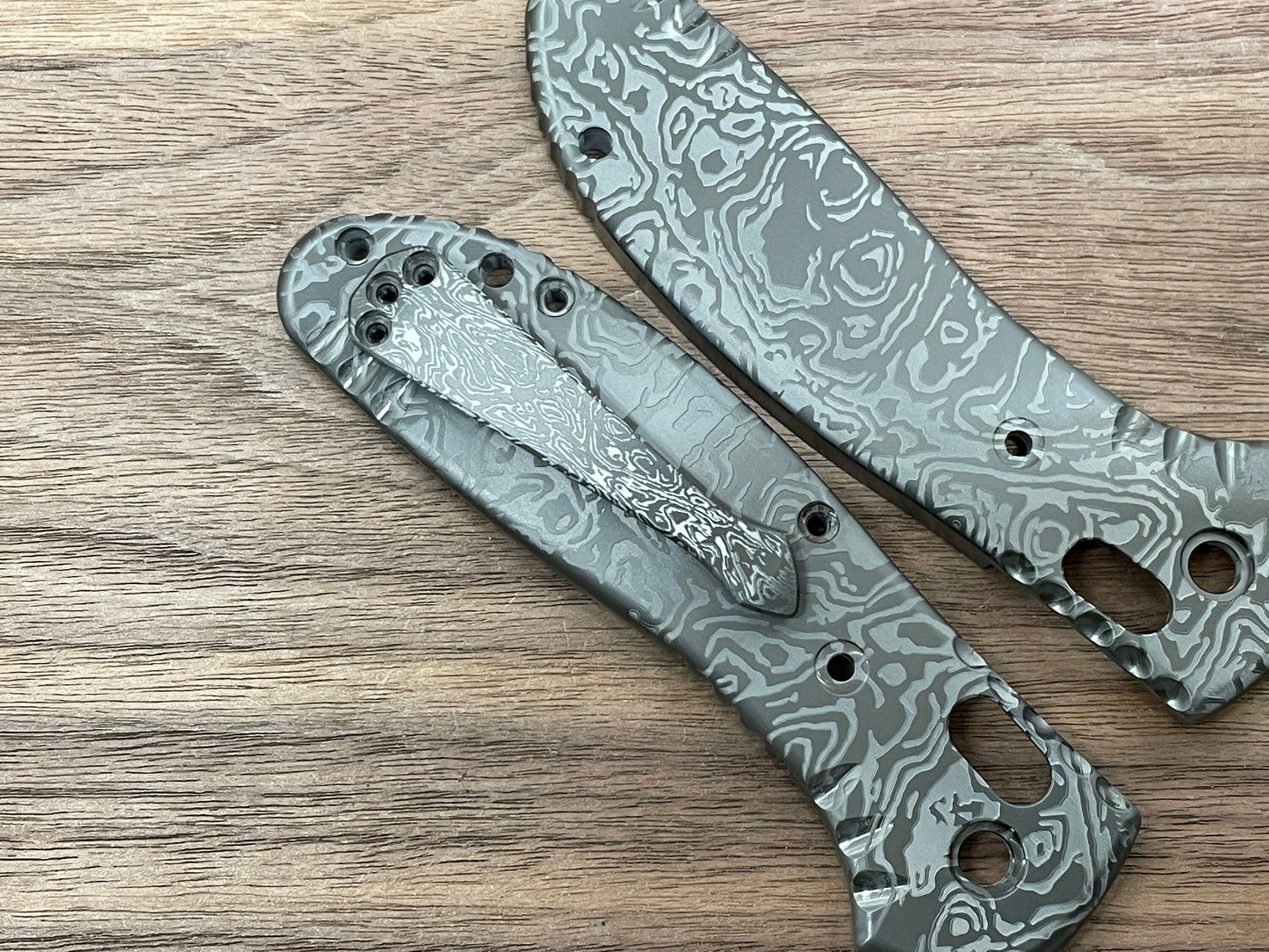 ALIEN engraved SPIDY Black Zirconium CLIP for most Benchmade models