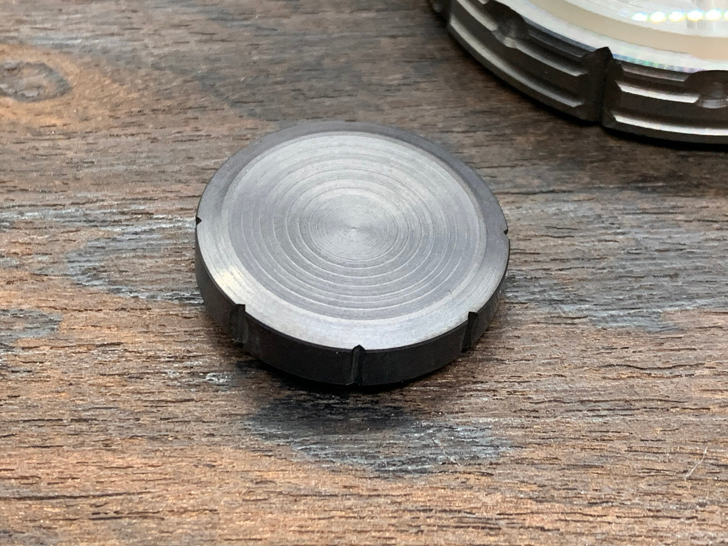 Black TUNGSTEN Spinning Worry Coin Spinning Top
