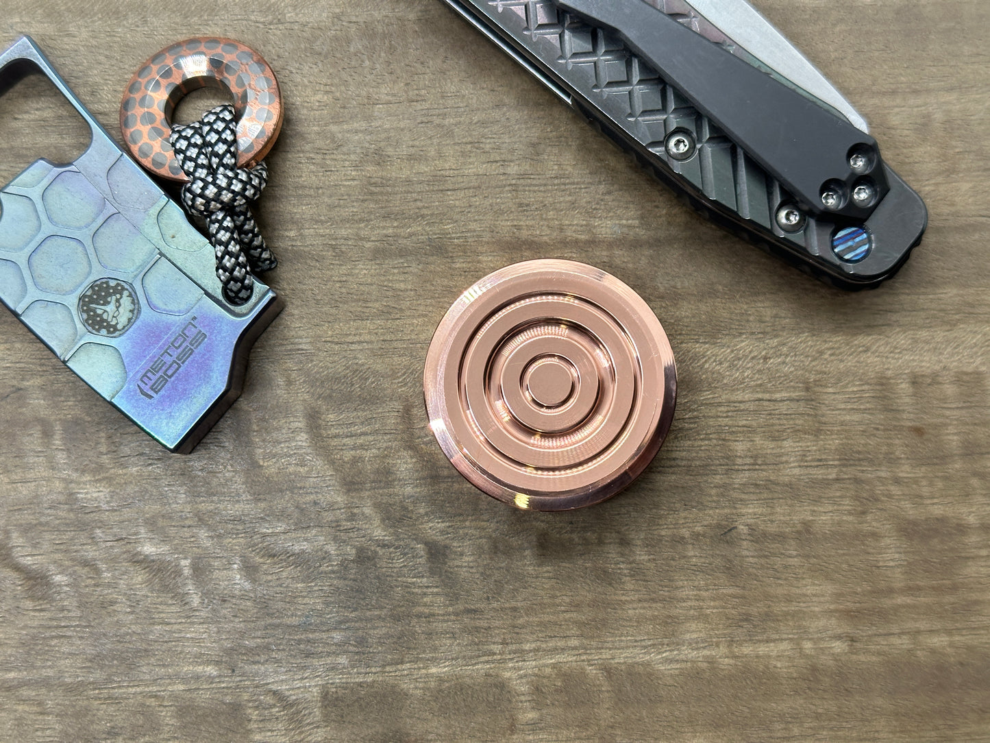 ORBITER Polished Copper Haptic Coins Fidget