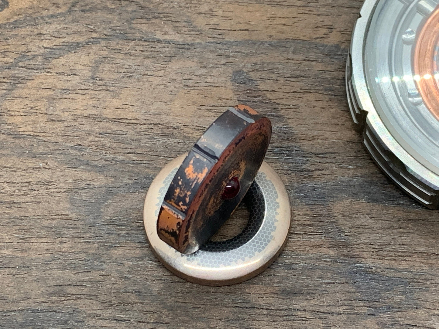 SHIPWRECK Copper Spinning Worry Coin Spinning Top