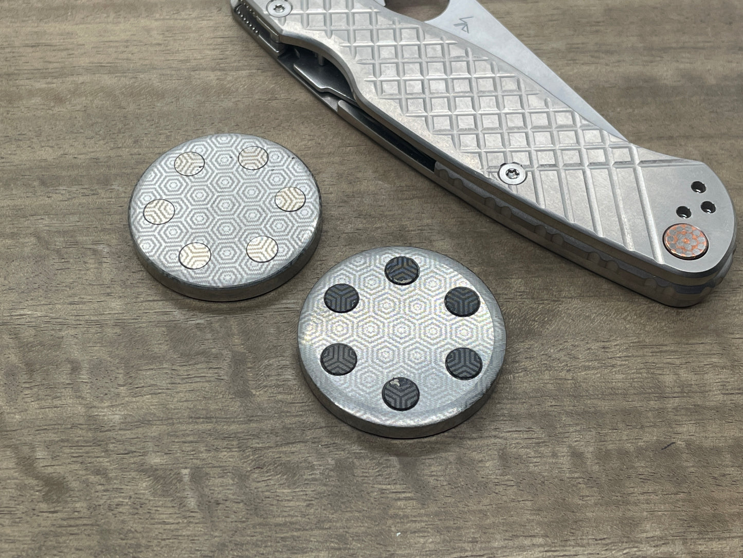 ORBITER Polished Stainless Steel Haptic Coins Slider Fidget