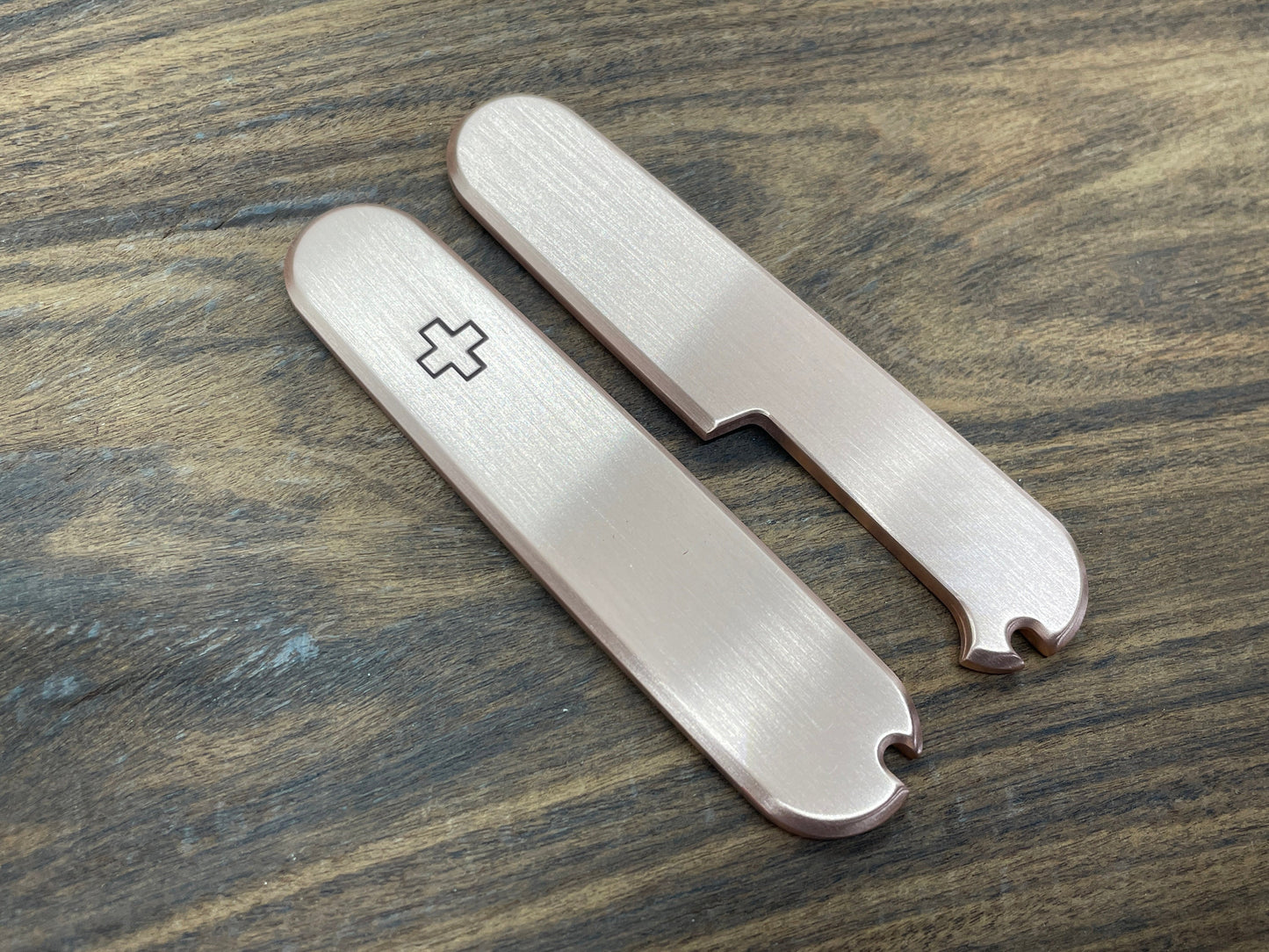 91mm Scales for Swiss Army SAK Brushed Copper 91mm