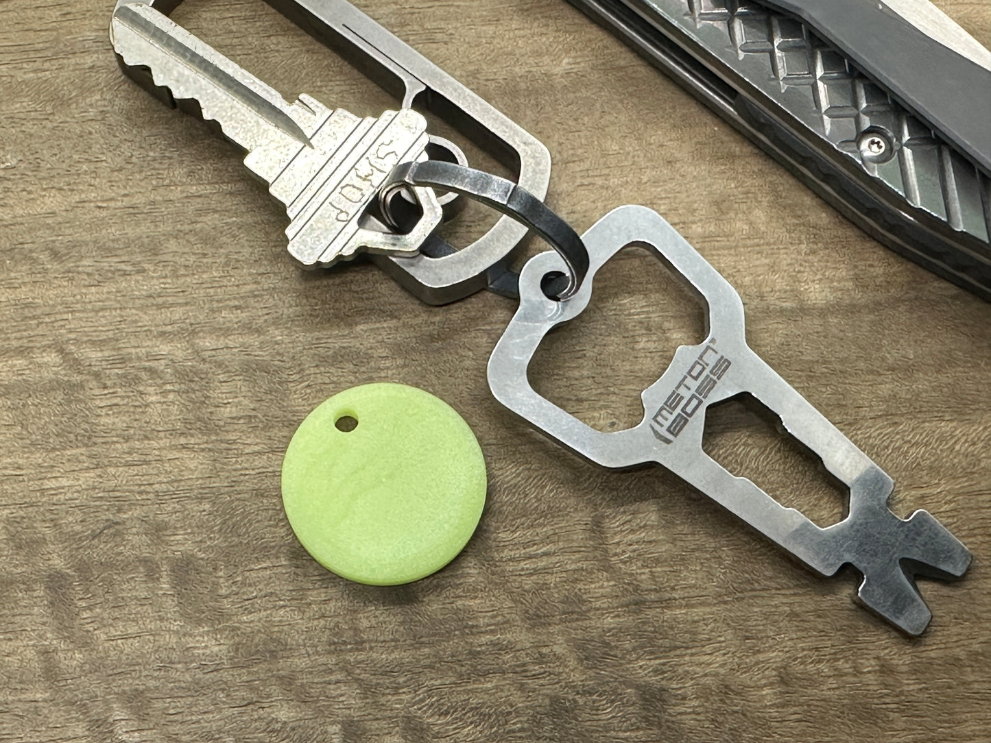 TurboGlow Green Brightest PENDANT Keychain