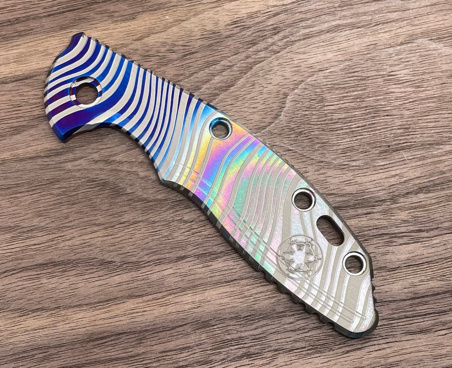 Flamed Beskar Mandalorian Deep Brushed Titanium scale for XM-18 3.5 HINDERER