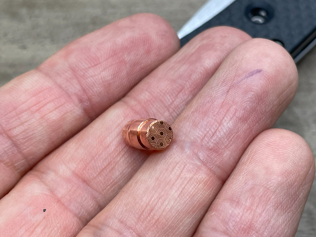 Copper Lanyard Hole Plug<br>Spyderco Smock