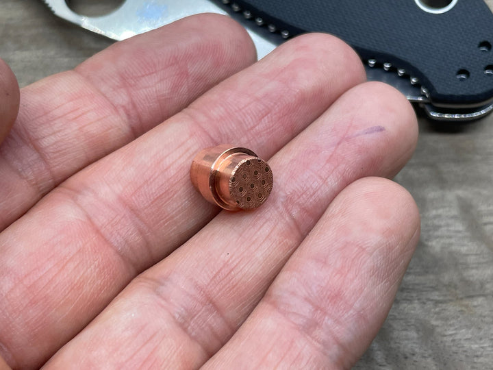 Copper Lanyard Hole Plug<br>Spyderco Manix 2
