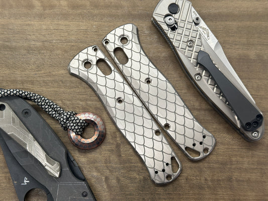DRAGONSKIN engraved Titanium Scales for Benchmade Bugout 535