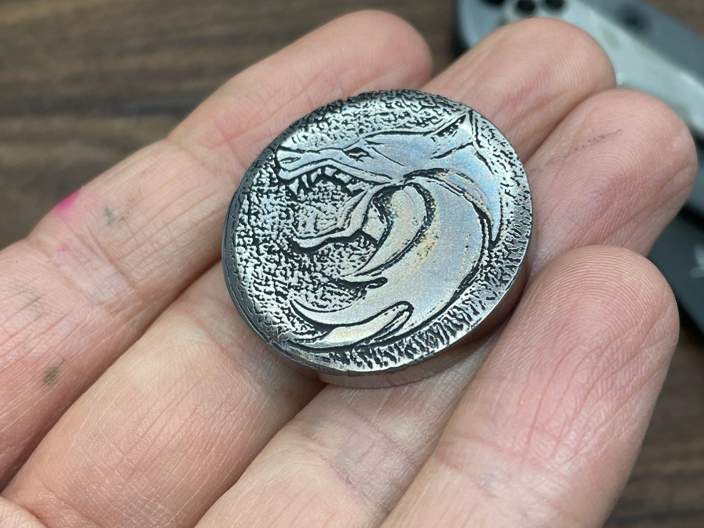 4 sizes The WITCHER Titanium Worry Coin Medallion Geralt of Rivia Medallion