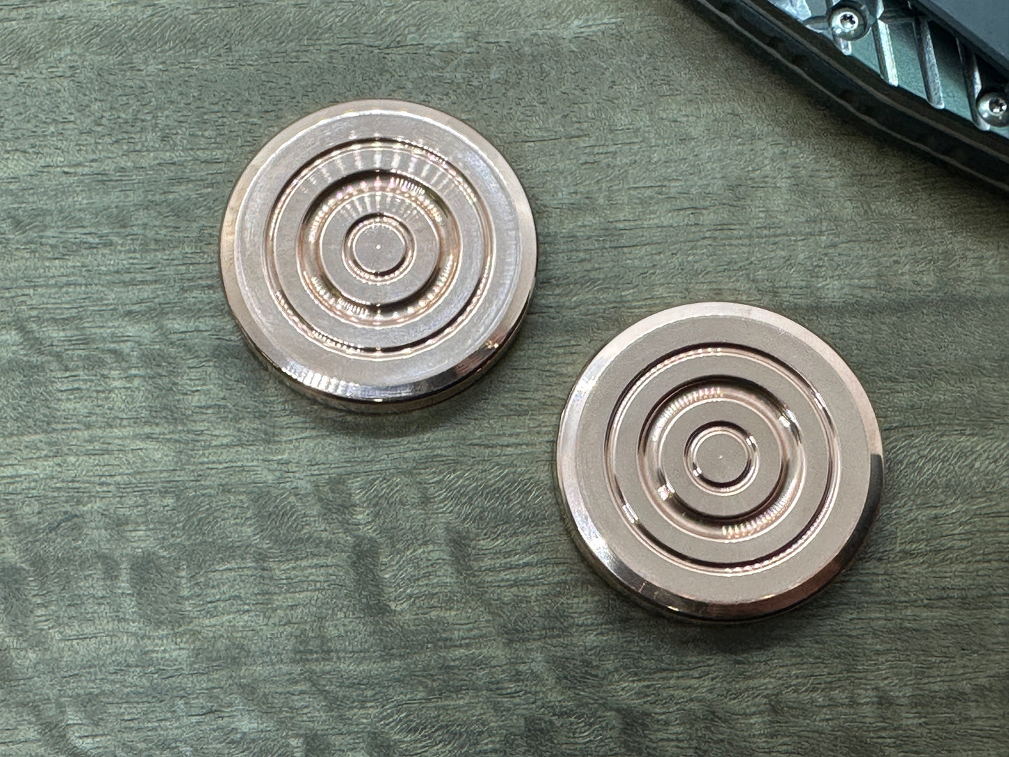 ORBITER Copper Polished Parallel position Magnets Haptic Coins Fidget