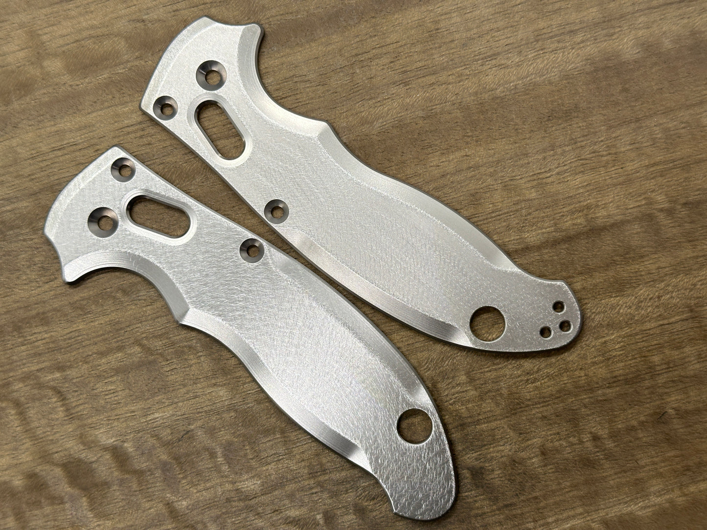 Deep Brushed Titanium scales for Spyderco MANIX 2