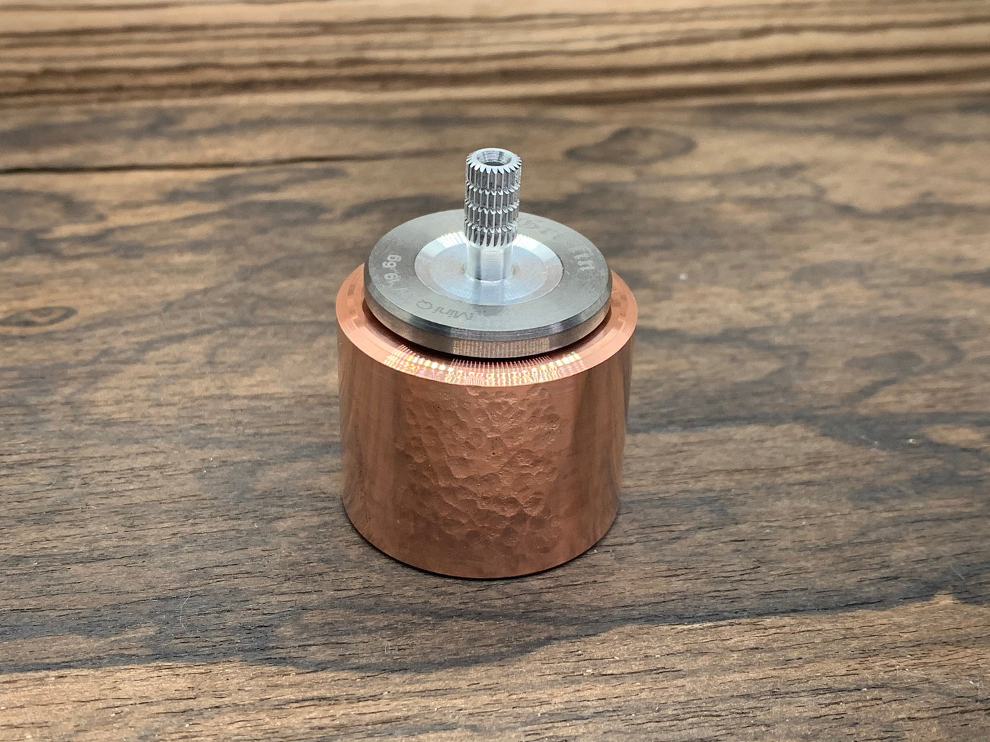 Hammered Copper Mega STAND for Spinning Tops, Coins & Spheres
