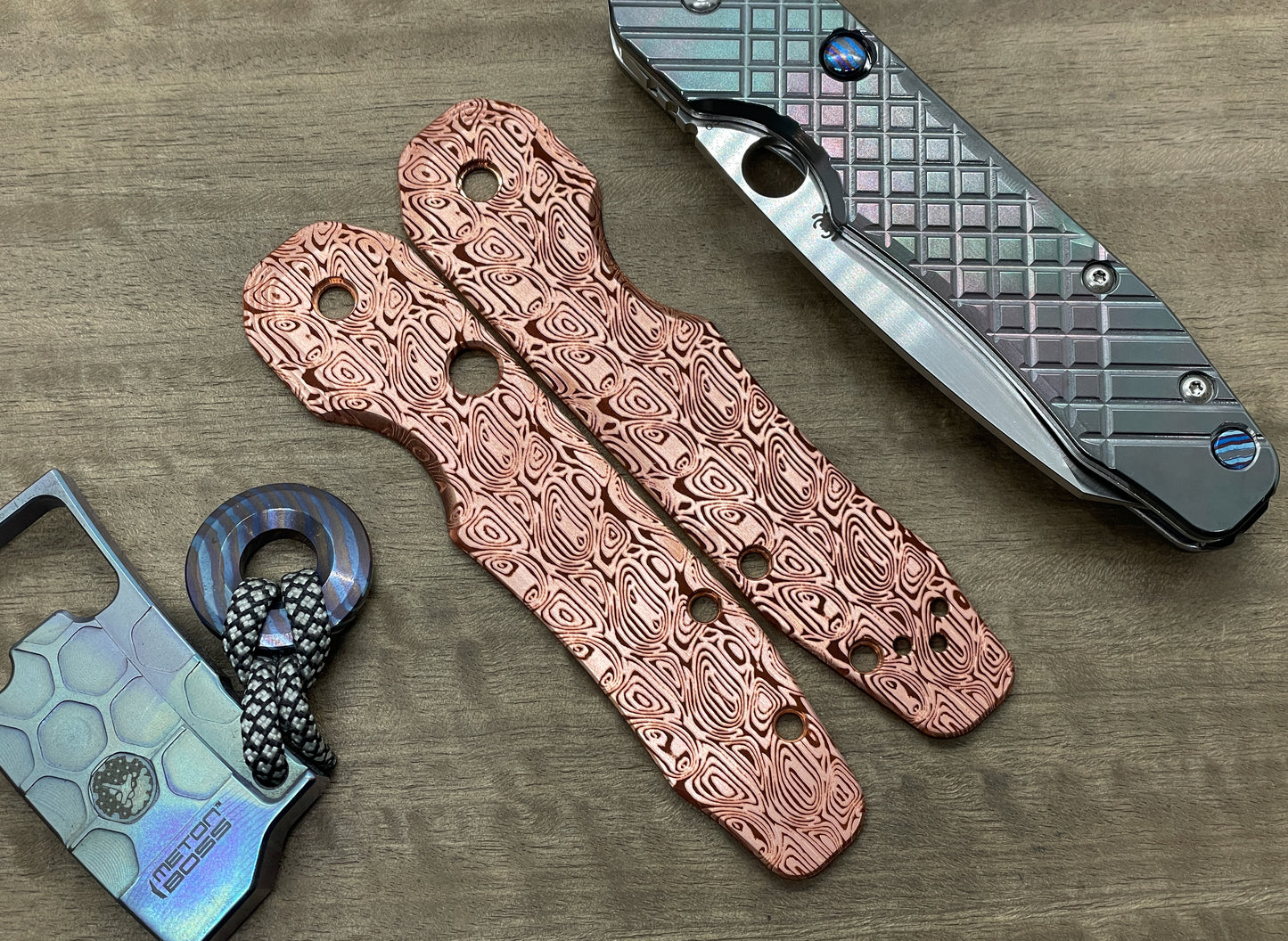 Dama AEGR Copper Scales for Spyderco SMOCK