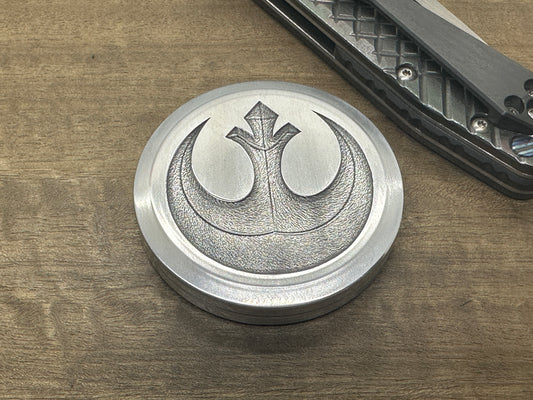 4 sizes REBEL Alliance Deep engraved IMPERIAL Galactic Aluminum Worry Coin