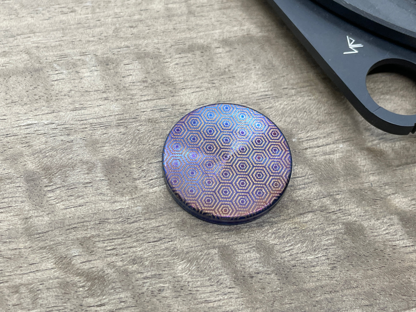 RIPPLE Flamed Titanium Coin for Billetspin GAMBIT