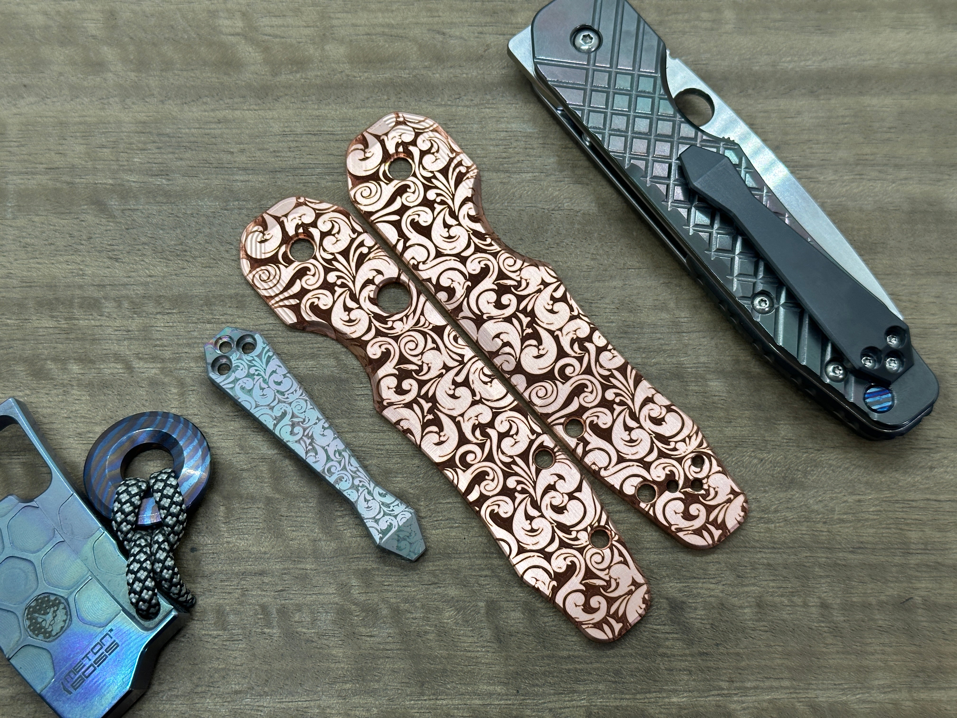 VICTORIA Copper Scales for Spyderco SMOCK – Metonboss