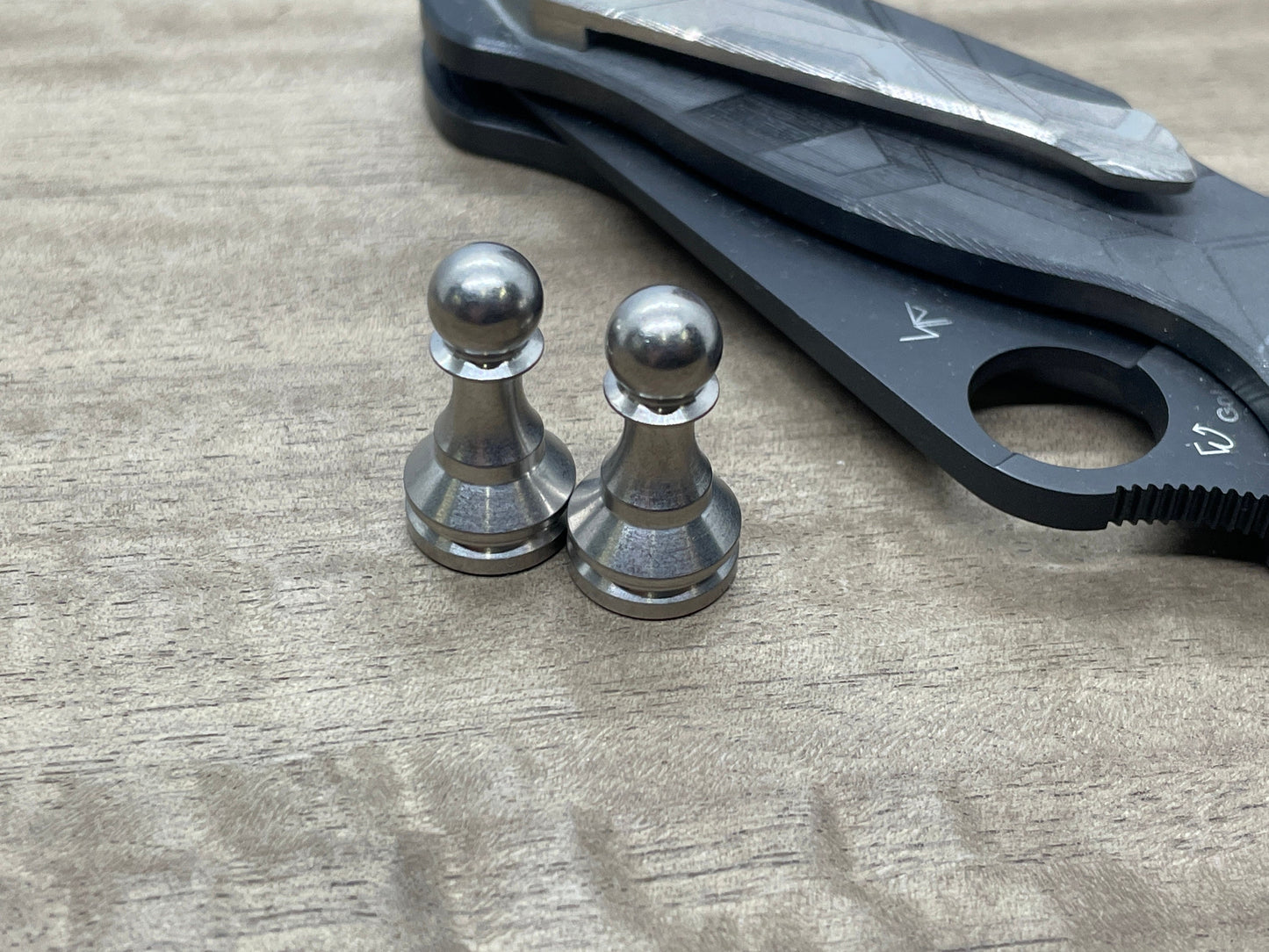 Titanium Haptic-PAWN Haptic Slider Chess Pawn fidget Fridge magnet