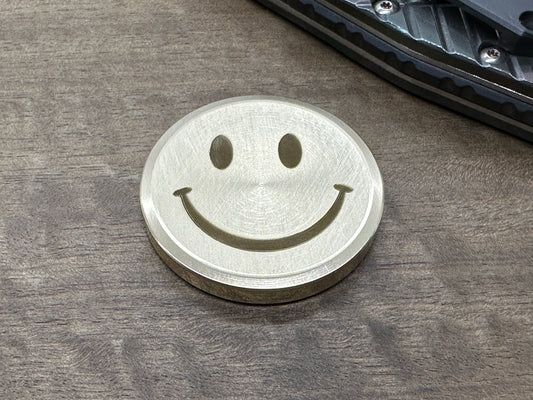 3 sizes Smiley - Sad (Yes-No decision maker) Brass Worry Coin