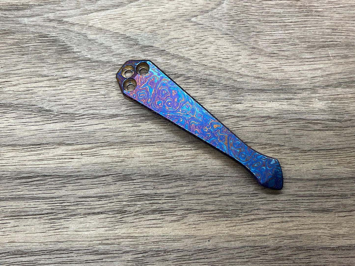 ALIEN heat ano engraved SPIDY Titanium CLIP for most Spyderco models