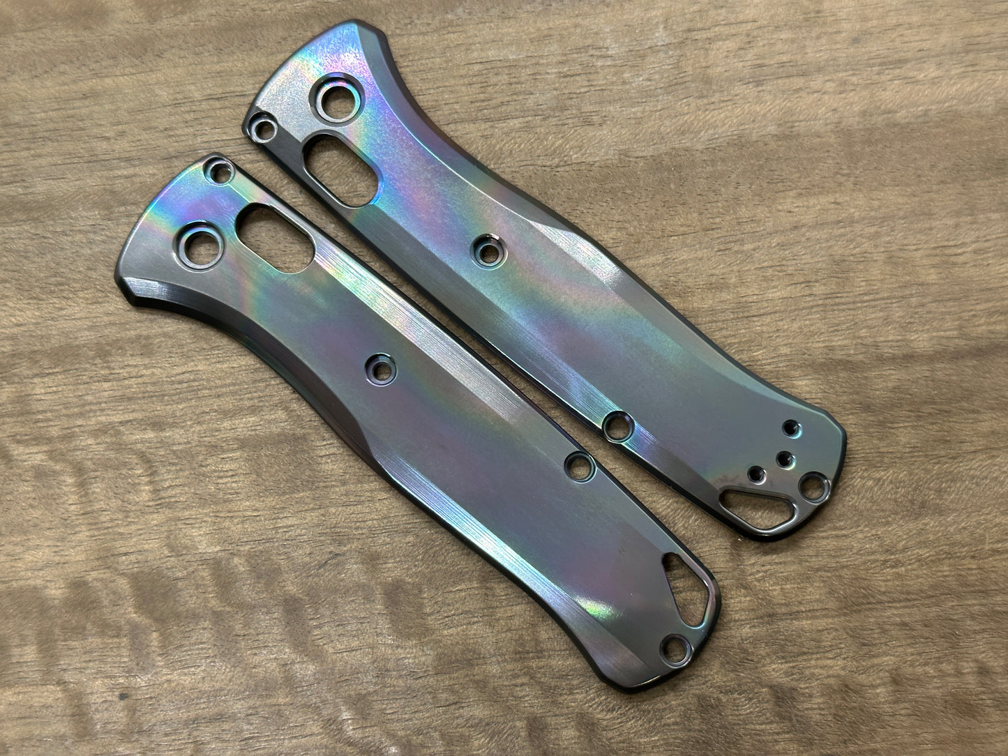 OIL SLICK Polished Zirconium Scales for Benchmade Bugout 535