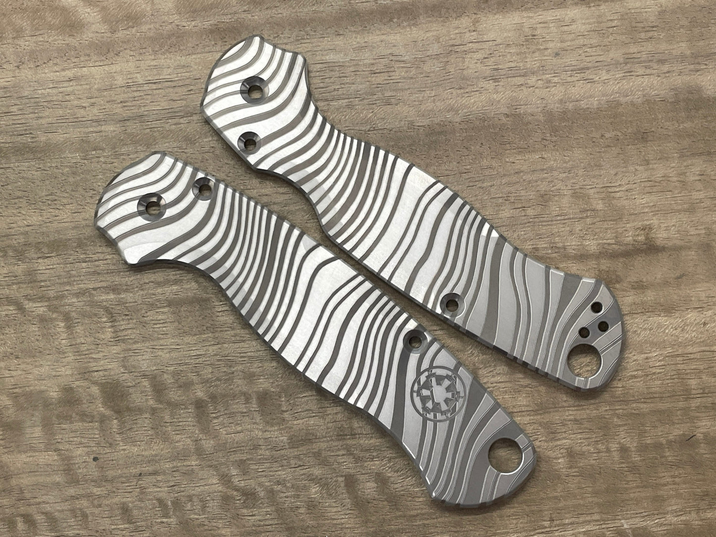 BESKAR Mandalorian Titanium scales for Spyderco Paramilitary 2 PM2