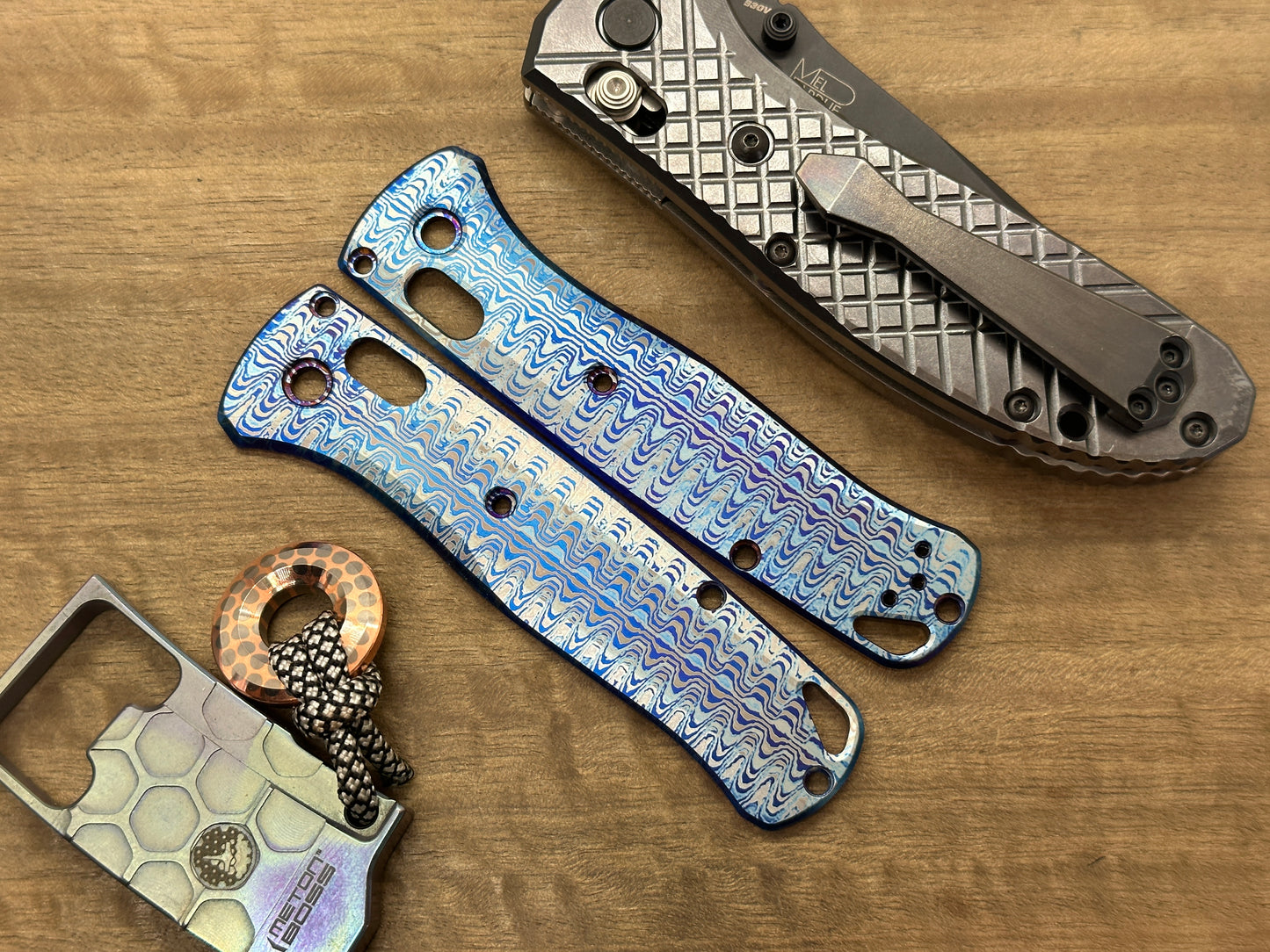 RIPPLE Flamed Titanium Scales for Benchmade Bugout 535