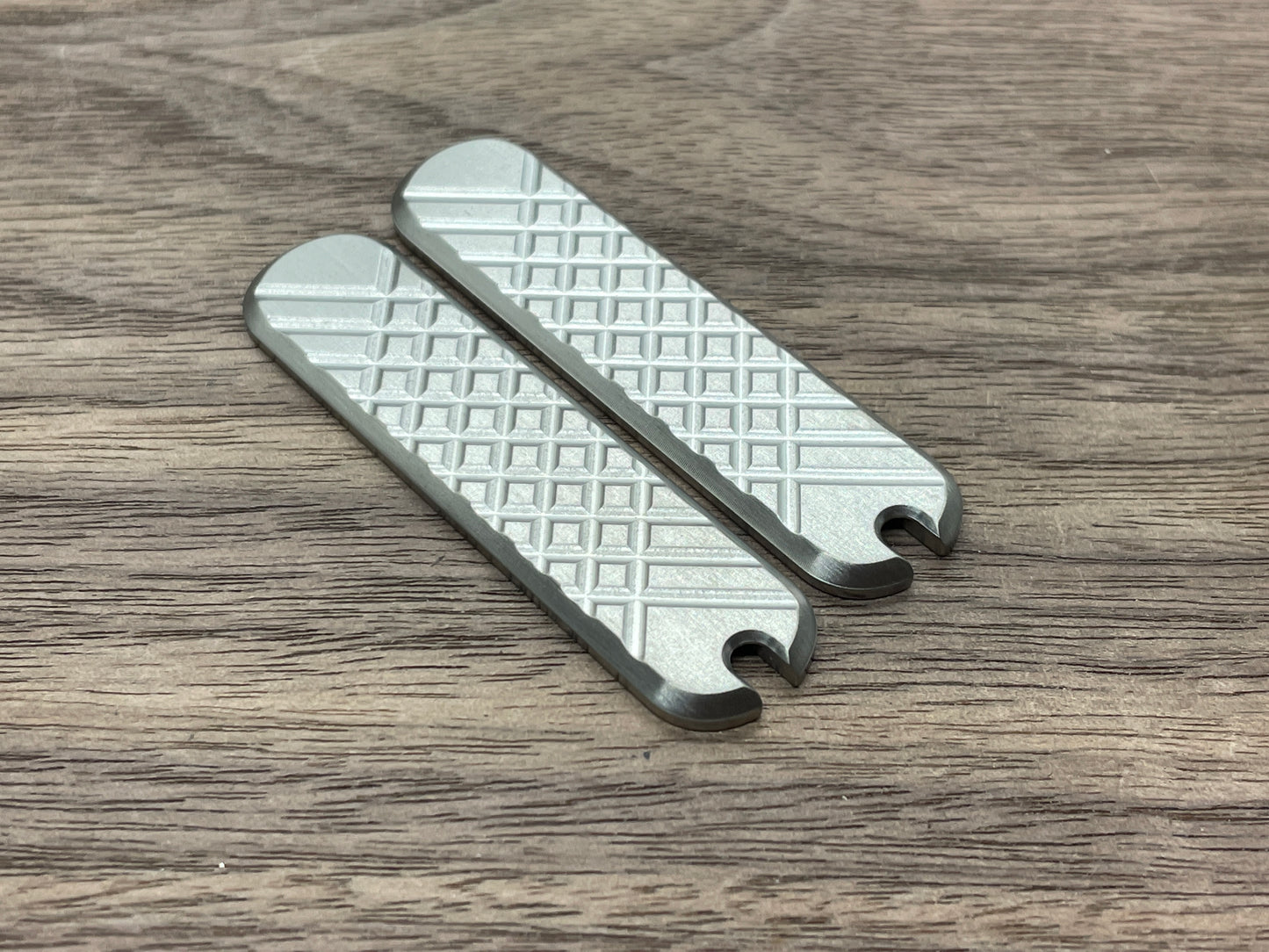 FRAG Cnc milled Brushed 58mm Titanium Scales for Swiss Army SAK