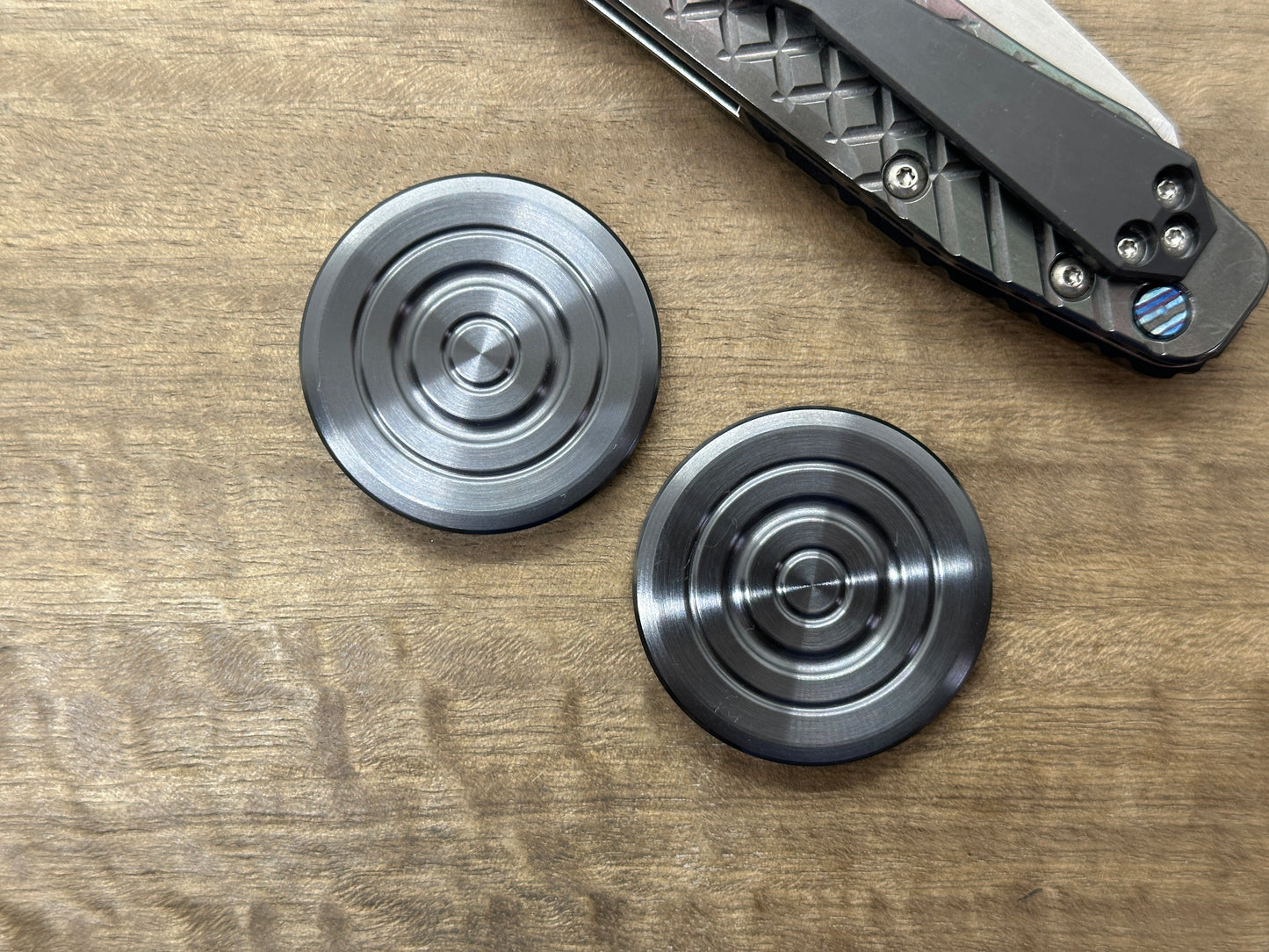 ORBITER Machined Zirconium Parallel position Magnets Haptic Coins Fidget