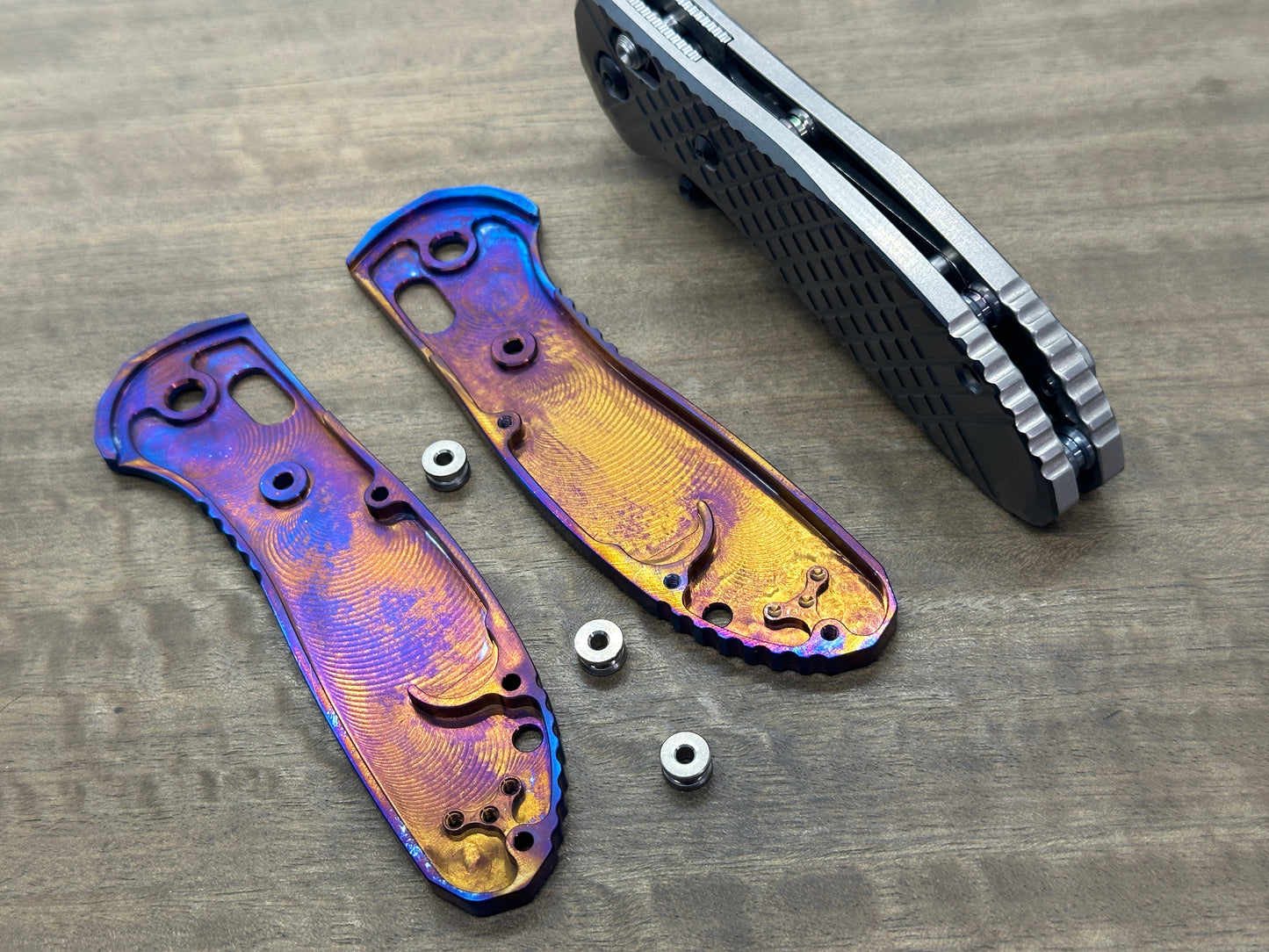 RIPPLE Flamed Titanium Scales for Benchmade GRIPTILIAN 551 & 550